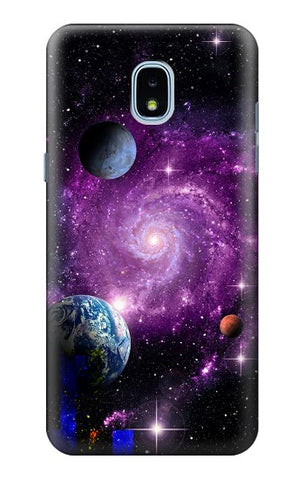 Samsung Galaxy J3 (2018), J3 Star, J3 V 3rd Gen, J3 Orbit, J3 Achieve, Express Prime 3, Amp Prime 3 Hard Case Galaxy Outer Space Planet
