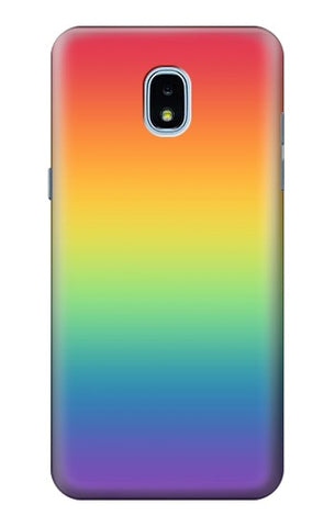 Samsung Galaxy J3 (2018), J3 Star, J3 V 3rd Gen, J3 Orbit, J3 Achieve, Express Prime 3, Amp Prime 3 Hard Case LGBT Gradient Pride Flag