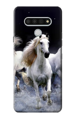 LG Stylo 6 Hard Case White Horse