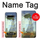 LG V60 ThinQ 5G Hard Case Claude Monet Woman with a Parasol with custom name