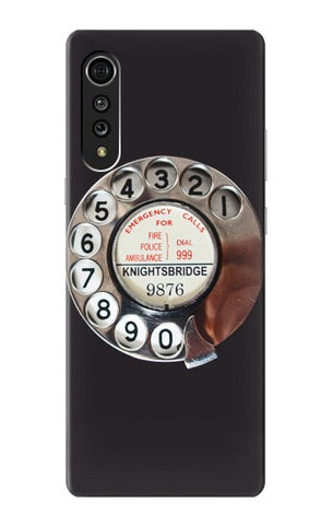 LG Velvet Hard Case Retro Rotary Phone Dial On