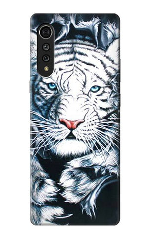 LG Velvet Hard Case White Tiger