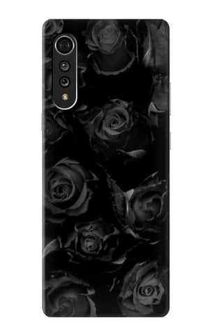 LG Velvet Hard Case Black Roses