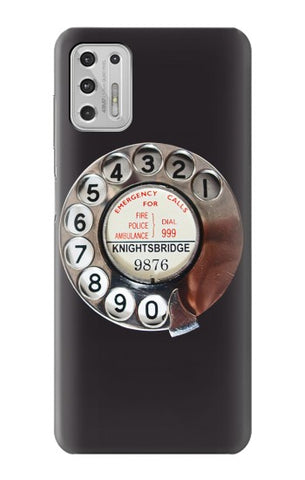 Motorola Moto G Stylus (2021) Hard Case Retro Rotary Phone Dial On