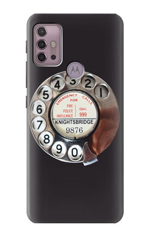 Motorola Moto G30 Hard Case Retro Rotary Phone Dial On