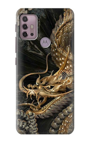 Motorola Moto G30 Hard Case Gold Dragon