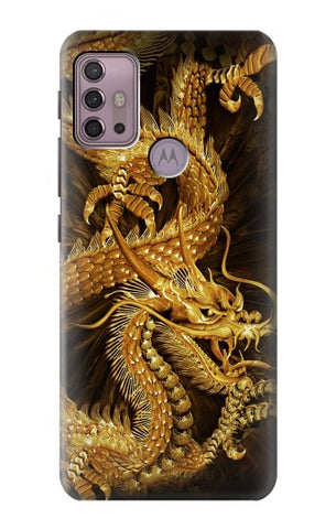 Motorola Moto G30 Hard Case Chinese Gold Dragon Printed