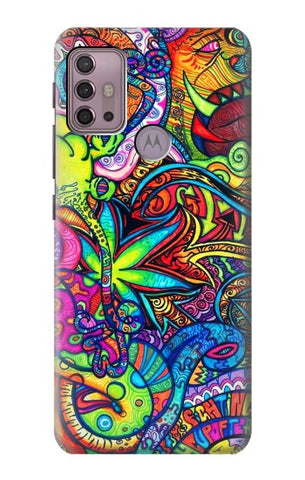 Motorola Moto G30 Hard Case Colorful Art Pattern