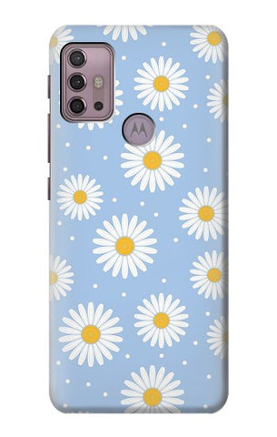 Motorola Moto G30 Hard Case Daisy Flowers Pattern