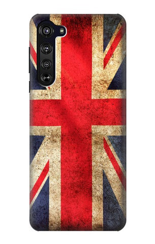 Motorola Edge Hard Case British UK Vintage Flag