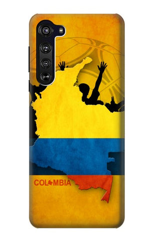Motorola Edge Hard Case Colombia Football Flag