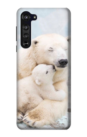 Motorola Edge Hard Case Polar Bear Hug Family