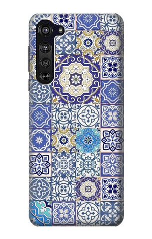 Motorola Edge Hard Case Moroccan Mosaic Pattern