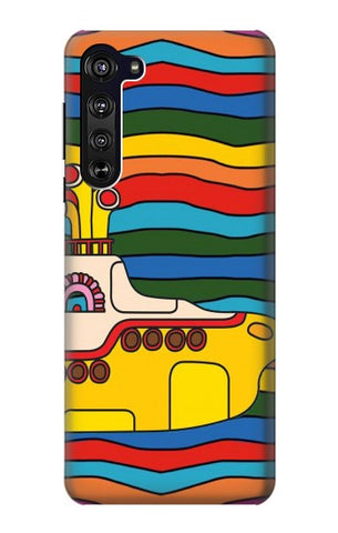 Motorola Edge Hard Case Hippie Yellow Submarine