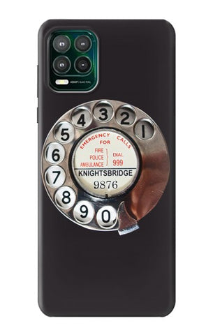 Motorola Moto G Stylus 5G Hard Case Retro Rotary Phone Dial On