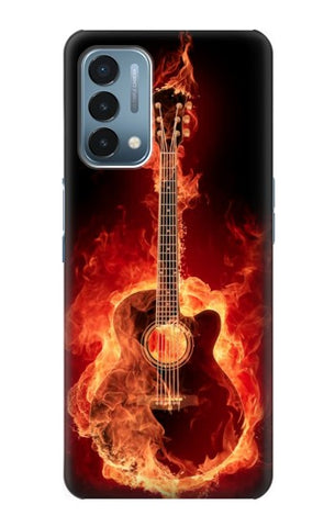 OnePlus Nord N200 5G Hard Case Fire Guitar Burn