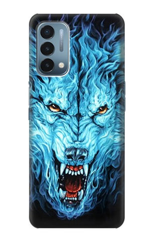 OnePlus Nord N200 5G Hard Case Blue Fire Grim Wolf