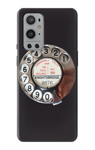 OnePlus 9 Pro Hard Case Retro Rotary Phone Dial On