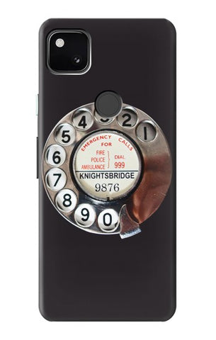 Google Pixel 4a Hard Case Retro Rotary Phone Dial On