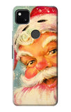 Google Pixel 4a Hard Case Christmas Vintage Santa