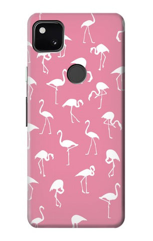 Google Pixel 4a Hard Case Pink Flamingo Pattern
