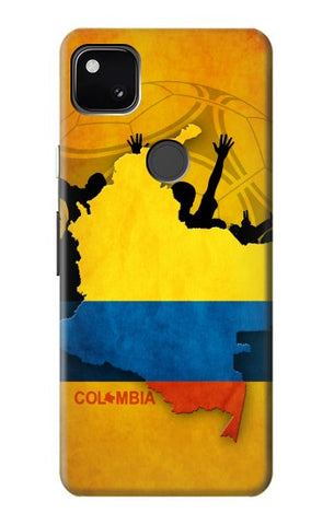 Google Pixel 4a Hard Case Colombia Football Flag