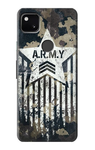 Google Pixel 4a Hard Case Army Camo Camouflage