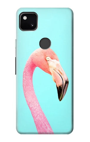 Google Pixel 4a Hard Case Pink Flamingo