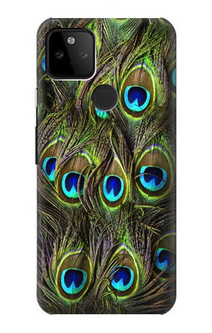 Google Pixel 5A 5G Hard Case Peacock Feather