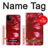 Google Pixel 5A 5G Hard Case Tie Dye Red with custom name