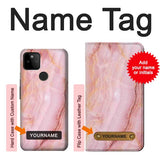 Google Pixel 5A 5G Hard Case Blood Marble with custom name