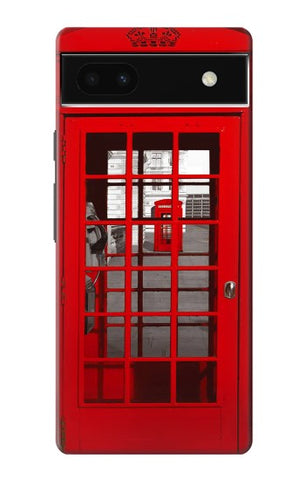 Google Pixel 6a Hard Case Classic British Red Telephone Box
