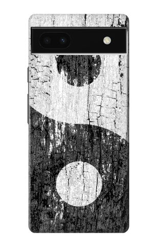 Google Pixel 6a Hard Case Yin Yang Wood