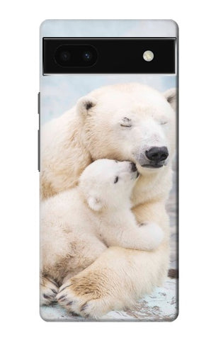 Google Pixel 6a Hard Case Polar Bear Hug Family