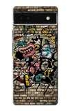 Google Pixel 6a Hard Case Graffiti Wall