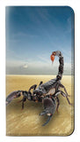 Google Pixel 4a PU Leather Flip Case Desert Scorpion