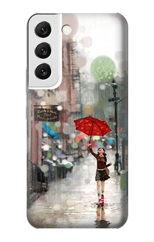 Samsung Galaxy S22 5G Hard Case Girl in The Rain