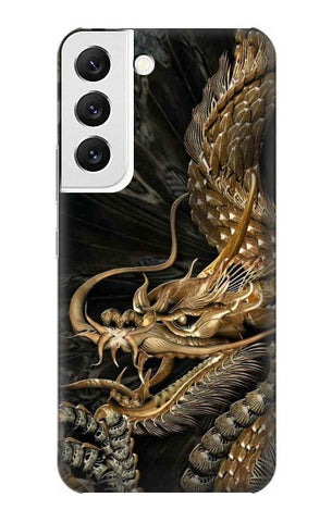  Moto G8 Power Hard Case Gold Dragon
