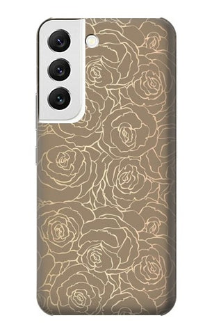  Moto G8 Power Hard Case Gold Rose Pattern
