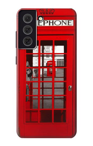 Samsung Galaxy S21 FE 5G Hard Case Classic British Red Telephone Box