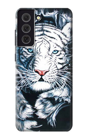 Samsung Galaxy S21 FE 5G Hard Case White Tiger