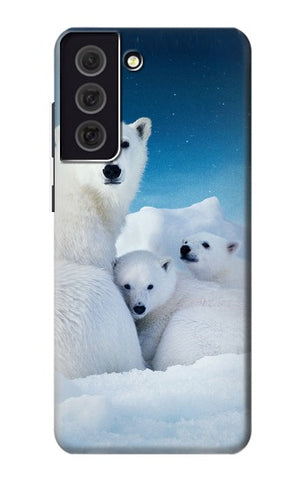 Samsung Galaxy S21 FE 5G Hard Case Polar Bear Family Arctic