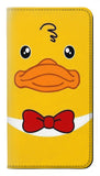 Google Pixel 6a PU Leather Flip Case Yellow Duck