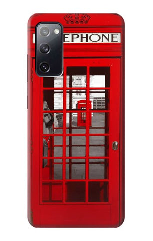 Samsung Galaxy S20 FE Hard Case Classic British Red Telephone Box