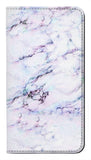 Google Pixel 4a PU Leather Flip Case Seamless Pink Marble