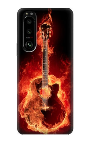 Sony Xperia 5 III Hard Case Fire Guitar Burn
