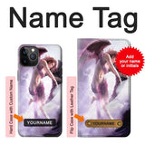 iPhone 12 Pro, 12 Hard Case Fantasy Angel with custom name