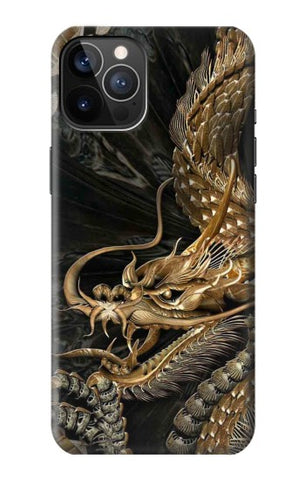 iPhone 12 Pro, 12 Hard Case Gold Dragon