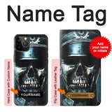 iPhone 12 Pro, 12 Hard Case Skull Soldier Zombie with custom name