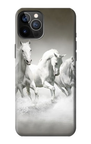 iPhone 12 Pro, 12 Hard Case White Horses
